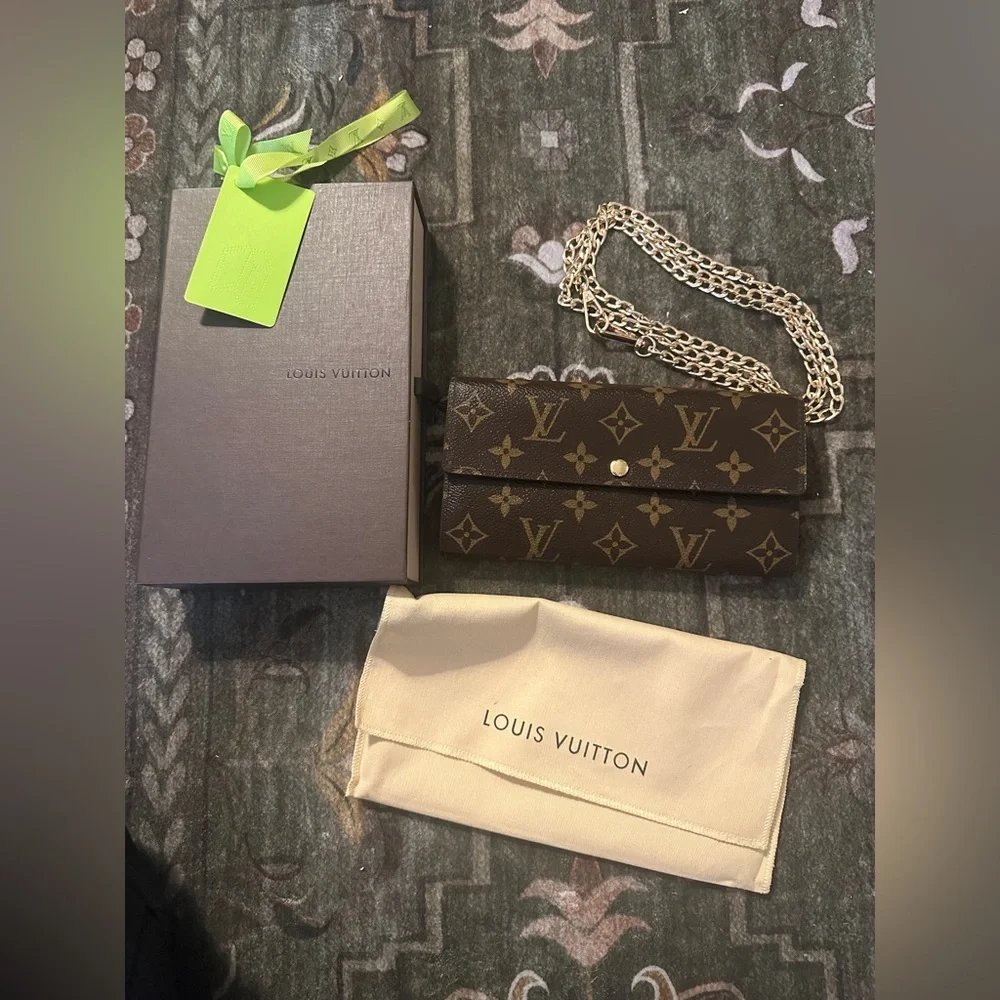 Louis Vuitton Porte Monnaie Monogram Pochette Credit Long Wallet